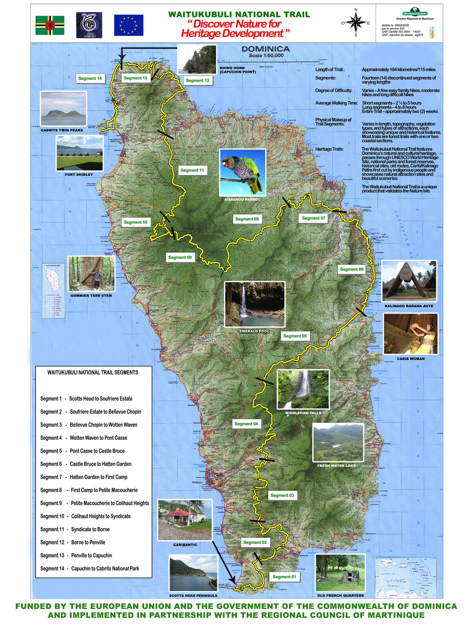 Le Waitukubuli National Trail - First step